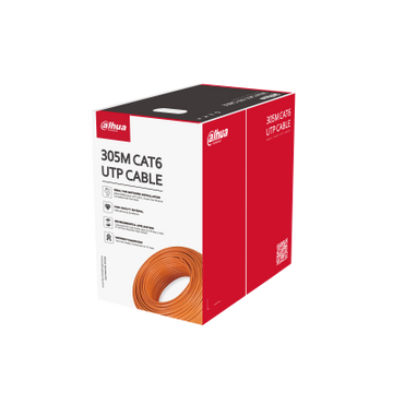 Cable UTP Cat6 Dahua® Aleación 305 Mts Naranjo - DH-PFM922I-6UN-C-V2